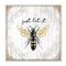 Stupell Industries Just Let it Be Sentiment Country Bee Pun,12" x 12"